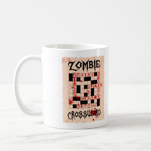 Tasse de mots croisé de zombi (Gauche)