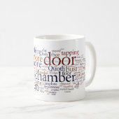 Tasse de mots d'Edgar Allan Poe Raven (Devant droit)