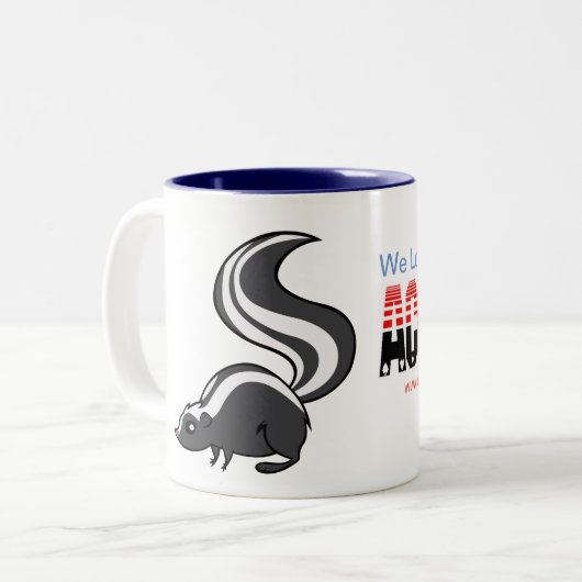 Tasse de mouffette du congrès de Cribbage (Devant gauche)