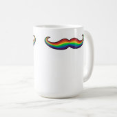 Tasse de moustache d'arc-en-ciel (Devant droit)