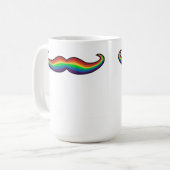 Tasse de moustache d'arc-en-ciel (Devant gauche)