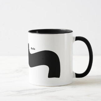 Tasse de moustache de Parenthese de police de