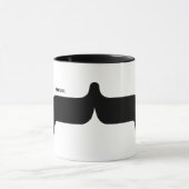 Tasse de moustache de Parenthese de police de (Centre)