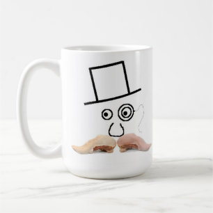 Tasse de moustache de viande