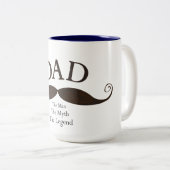 Tasse de moustache illustrée par papa artistique (Devant droit)