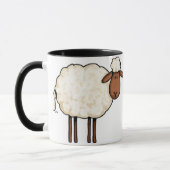 tasse de moutons blancs (Gauche)