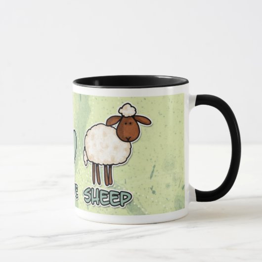tasse de moutons d'amour de paix (Droite)
