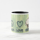 tasse de moutons d'amour de paix (Centre)