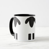 Tasse de moutons noirs et blancs (Devant gauche)