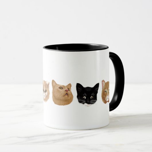 tasse de Multi-portrait (Devant droit)
