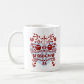 Tasse de Murderino. Rouge/bleu (Gauche)