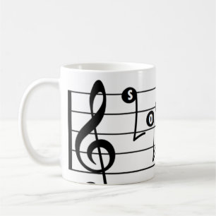 Tasse de musical de chanteur de soprano
