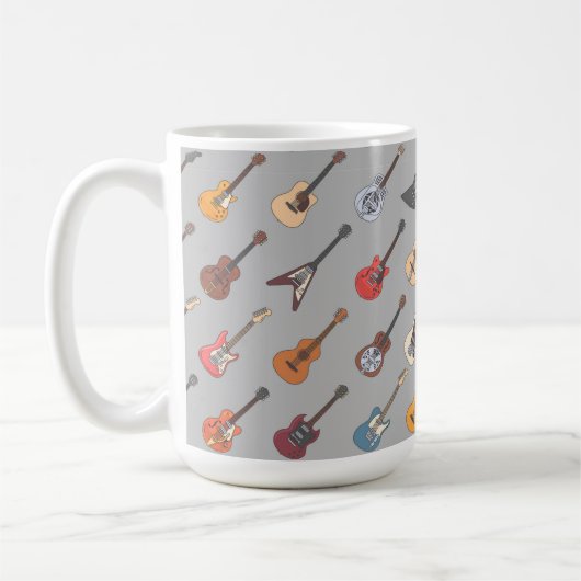 Tasse de musique de guitares (Gauche)