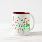 Tasse de musique de Noël ! (Devant droit)