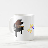 tasse de musique de piano (Devant gauche)