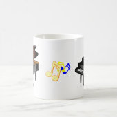 tasse de musique de piano (Centre)