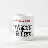 Tasse de Myschievia 2017 de café de bad-lands (Devant gauche)