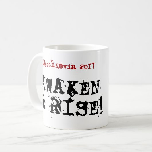 Tasse de Myschievia 2017 de café de bad-lands (Devant gauche)