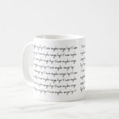 Tasse de Nam Myoho Renge Kyo (Devant gauche)