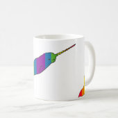 Tasse de Narwhal d'arc-en-ciel (Devant droit)