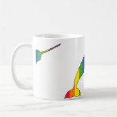 Tasse de Narwhal d'arc-en-ciel (Gauche)