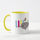 Tasse de Narwhal de carlin de licorne (Gauche)