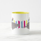 Tasse de Narwhal de carlin de licorne (Centre)