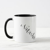 Tasse de Natasha en noir et blanc (Gauche)