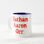Tasse de Nathan Aaron Orr (Devant gauche)
