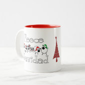 Tasse de Navidad d'ouatine (Devant gauche)