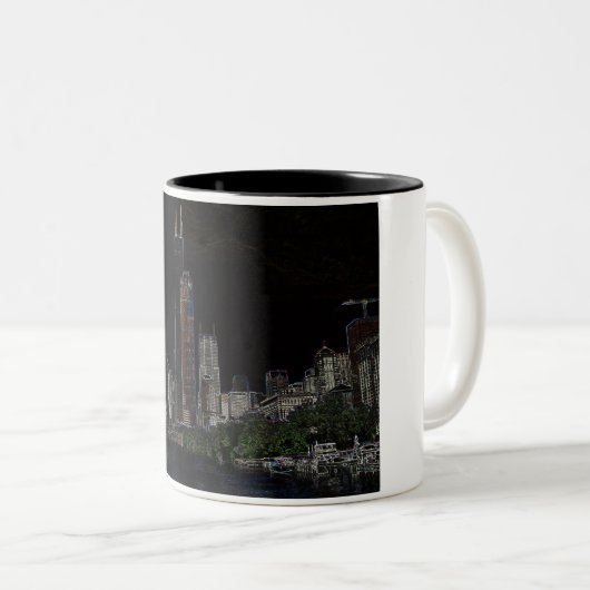 Tasse de néon de Sears Tower (Devant droit)