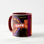Tasse de néon de signe de café du marché (Devant gauche)