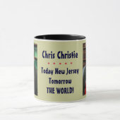 Tasse de New Jersey de Chris Christie aujourd'hui (Centre)