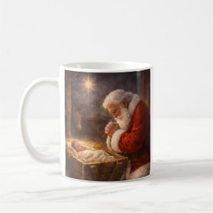 Tasse de Noël à thème spirituel - Mug Santa Jésus