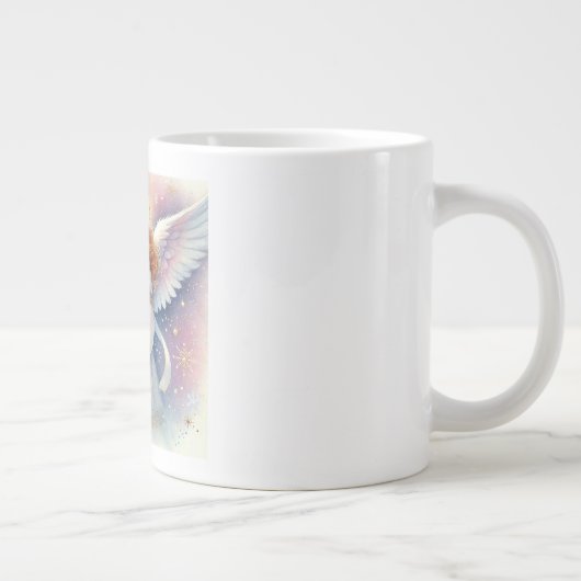 Tasse de Noël Aquarelle : Ange Céleste (Droite)