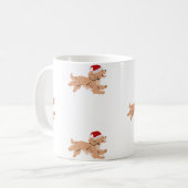 Tasse de Noël avec chien Spaniel (Devant gauche)