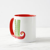 Tasse de Noël avec des chaussures d'Elf (Devant gauche)
