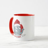 Tasse de Noël avec joli éléphant de dessin animé (Devant gauche)