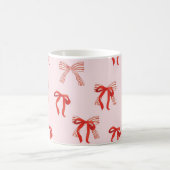 Tasse de Noël avec mignon arc rouge (Centre)