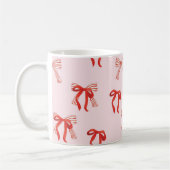 Tasse de Noël avec mignon arc rouge (Gauche)