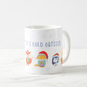 Tasse de Noël avec Père Noël et mignons amis des a (Devant droit)