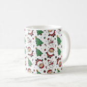 Tasse de Noël avec Père Noël, Sapin et Bonhomme de (Devant droit)