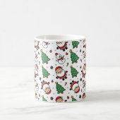 Tasse de Noël avec Père Noël, Sapin et Bonhomme de (Centre)