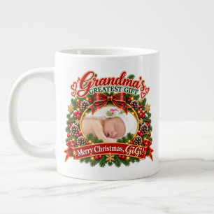 Tasse de Noël avec photo de Mamie GiGi