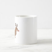 Tasse de Noël avec Teckel au Nez Rouge et Bois (Centre)
