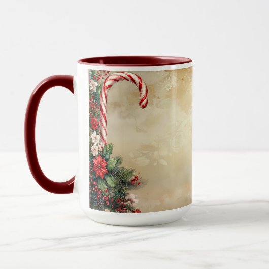 Tasse de Noël avec un bonhomme de neige en sucre (Gauche)
