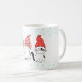 Tasse de Noël chat mignon Meowy (Devant droit)