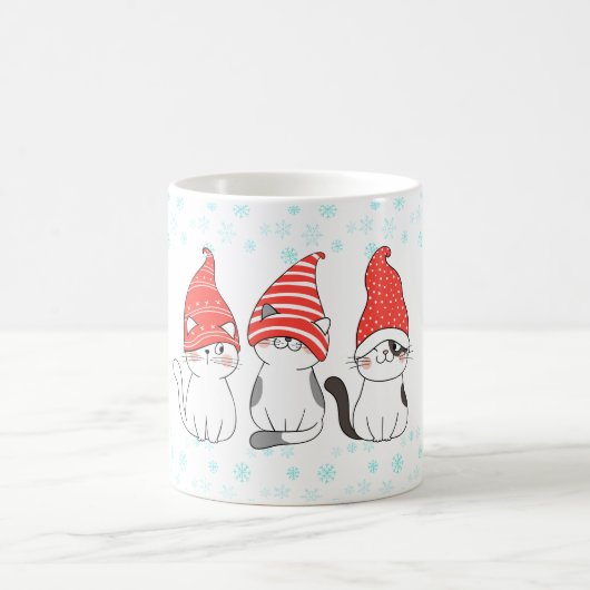 Tasse de Noël chat mignon Meowy (Centre)