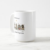 Tasse de Noël Dachshund Express (Devant gauche)