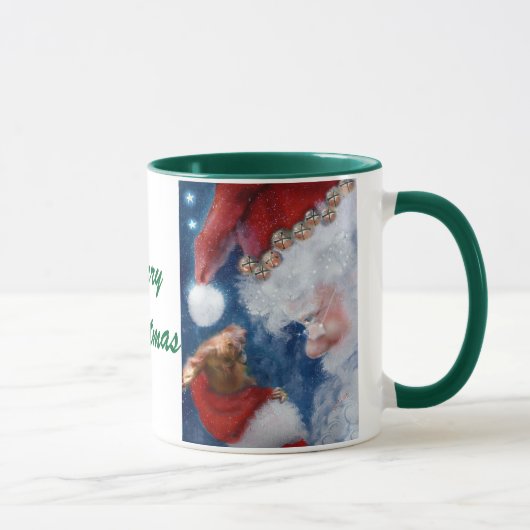 Tasse de Noël d'animaux d'amours de Père Noël (Droite)
